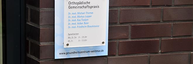 Standort Bochum Weitmar - Mitte der Orthop&auml;dischen Gemeinschaftspraxis