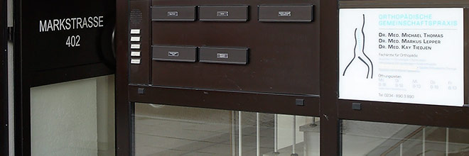 Standort Bochum Weitmar - Mark der Orthop&auml;dischen Gemeinschaftspraxis